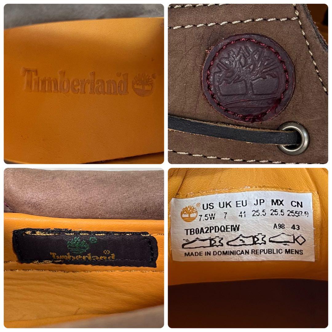 【極美品】TIMBERLAND　3EYE デッキシューズ　革靴　ブーツ　25.5