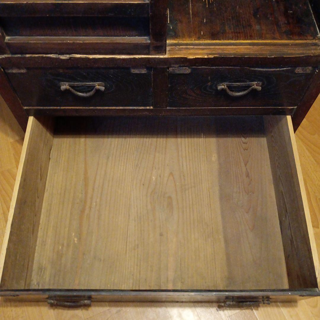 生活用 多目的箪笥 水屋　食器棚 明治時代 ⚠️京都市引き取り限定