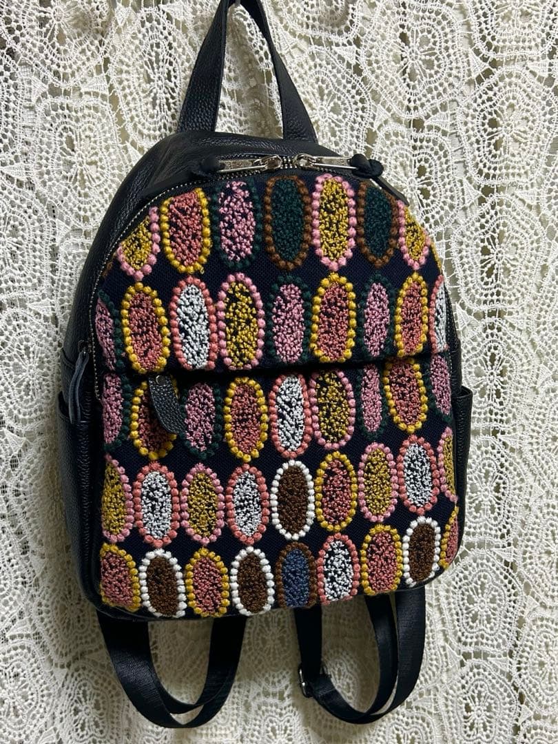 専用50923Bミナペルホネンハーフハンドメイド本革リュック タルト