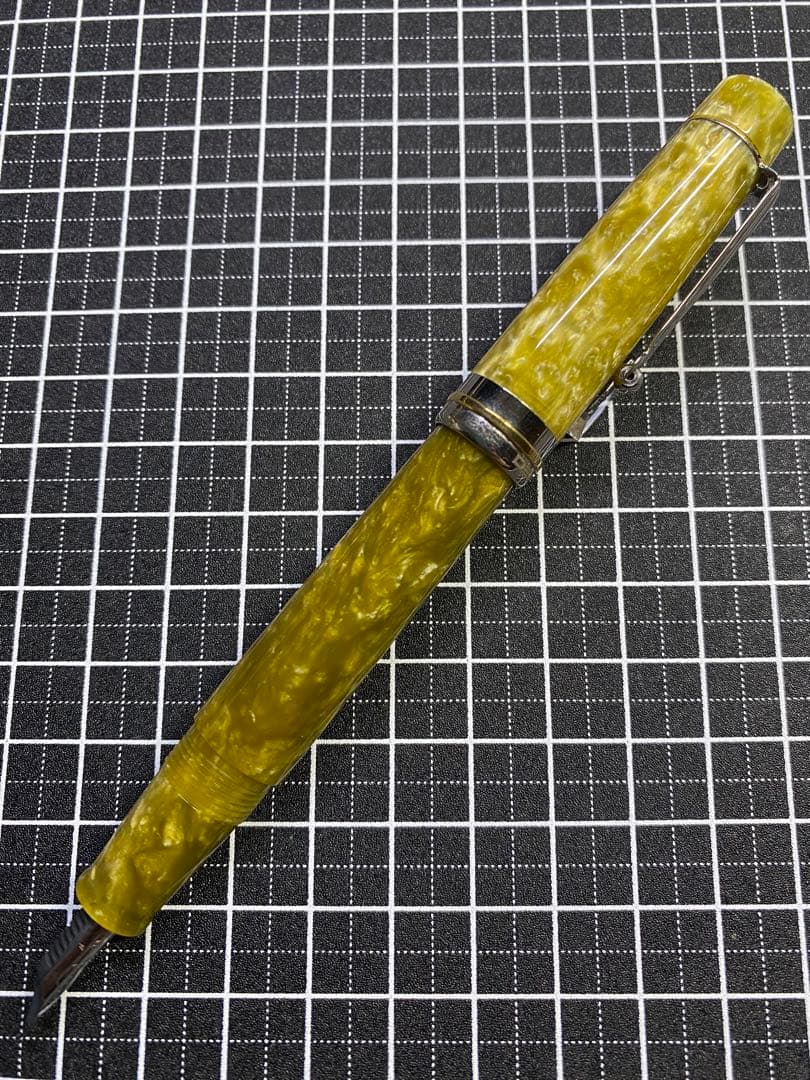 DELTA Vintage Acid-green 万年筆　字幅F