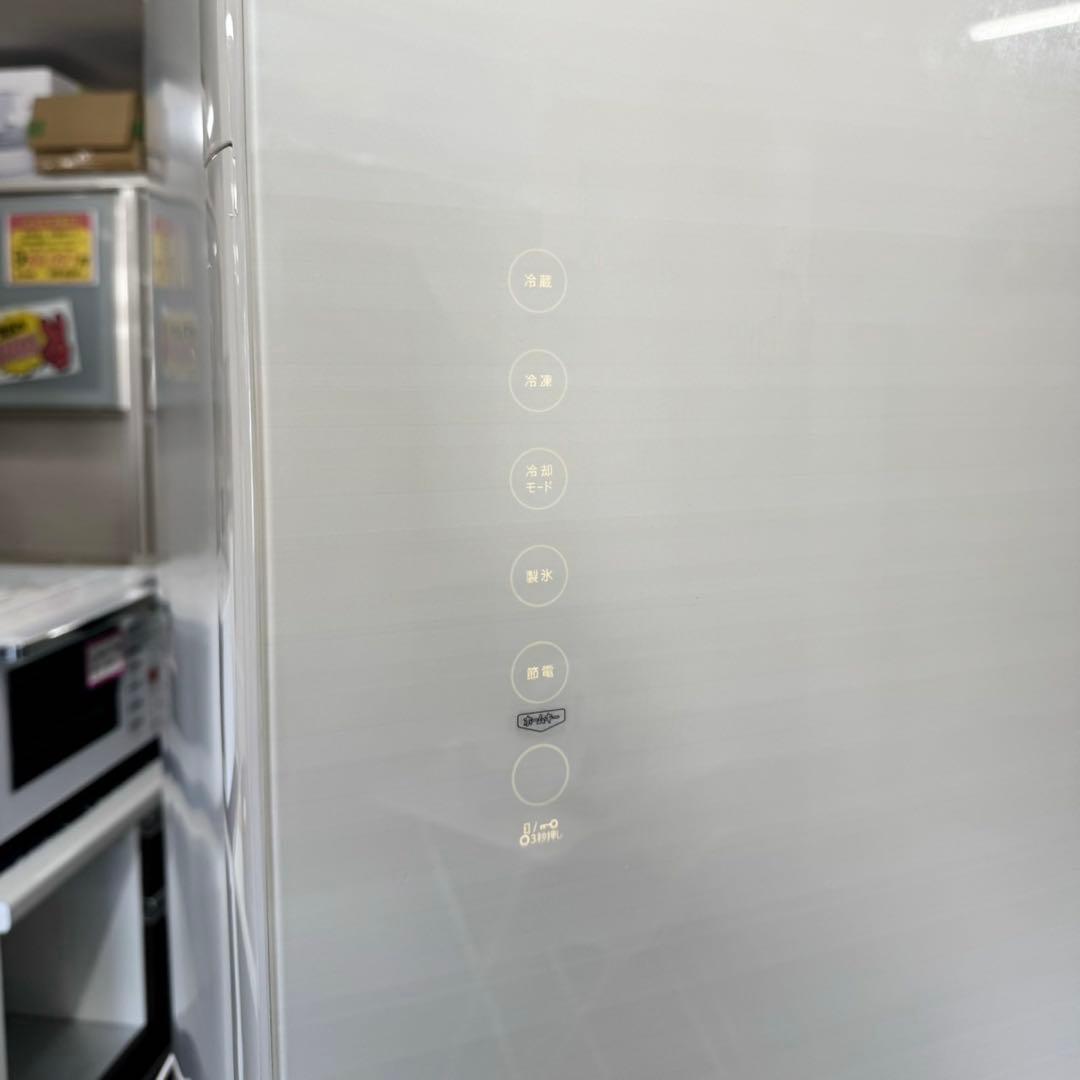 ②東芝 2018年製 465L冷蔵庫 高級ガラスドア タッチオープン