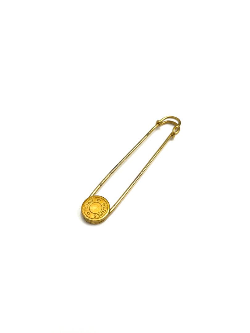 パ*ダ様 エルメス HERMES セリエ ピン ブローチ 安全ピン ゴールド ロ