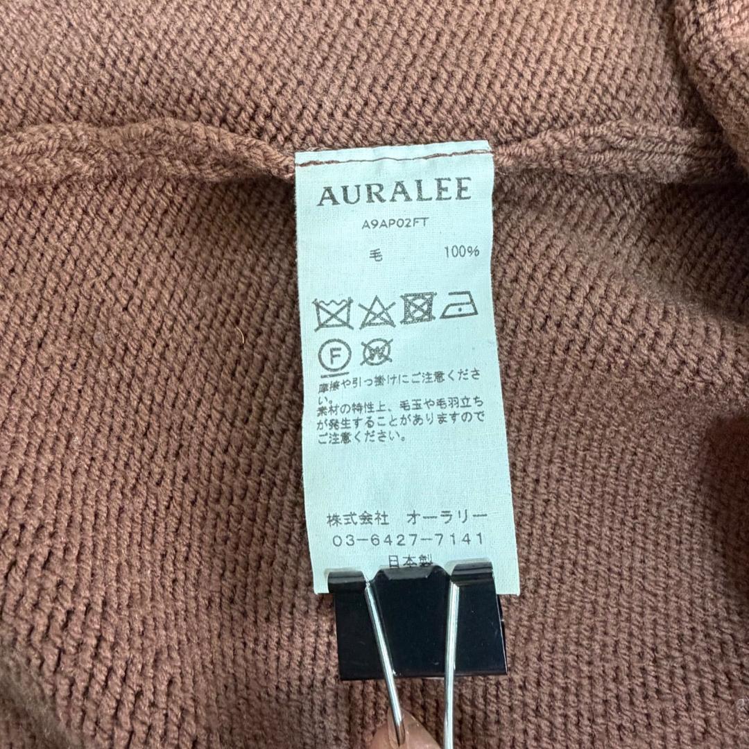 16749✨オーラリー クルーネック ニット セーター 厚手 3 ウール