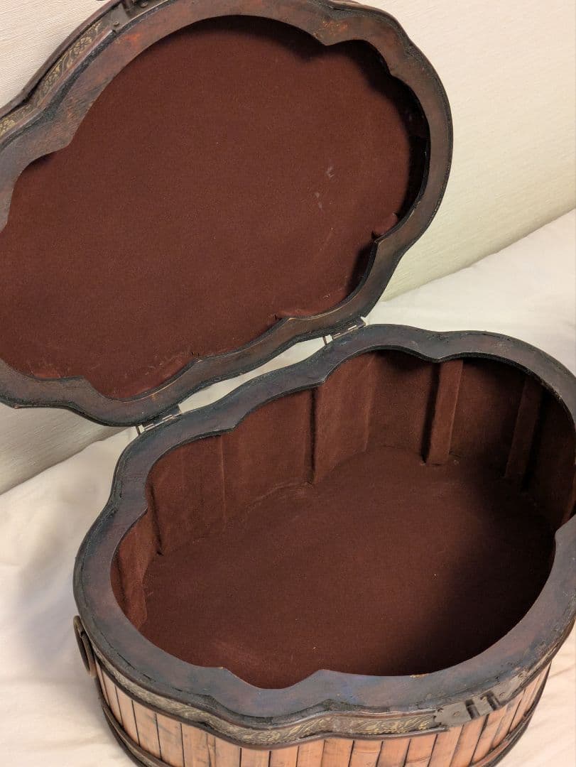 バンブー ボックス アンティーク 小物入れ 木箱　2個セット