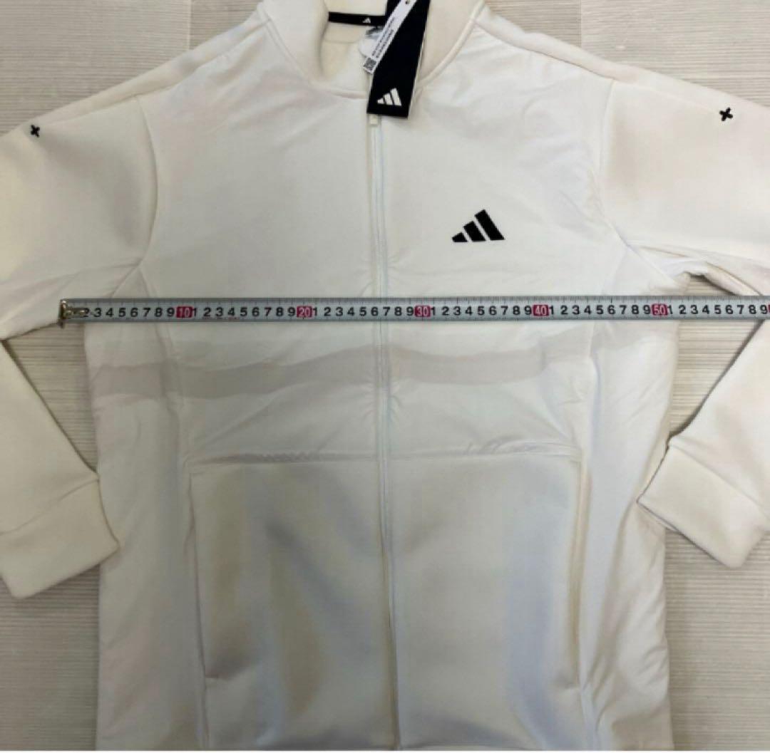送料無料 新品 adidas GOLF ダンボールニット フルジップ L WT