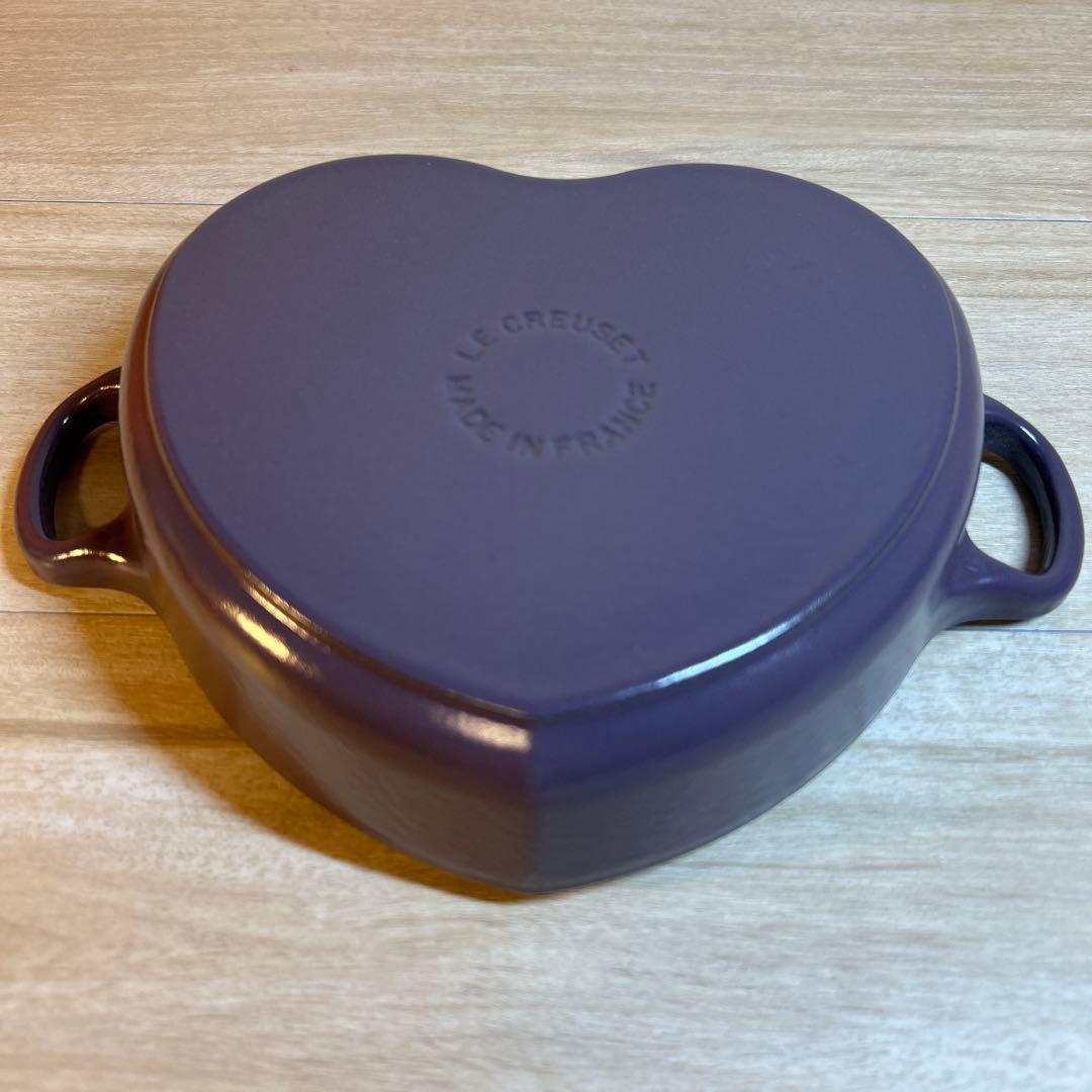 ルクルーゼ　ダムールディッシュ　ハート　ハート型鍋　浅鍋　両手鍋　アメジスト