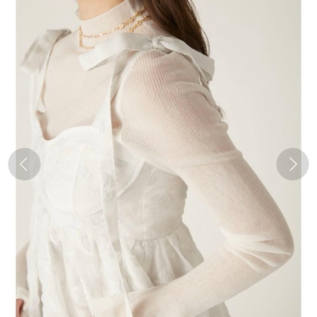 LILY BROWN リリーブラウン シアージャガードペプラムトップス