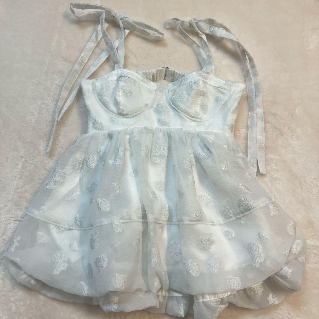 LILY BROWN リリーブラウン シアージャガードペプラムトップス