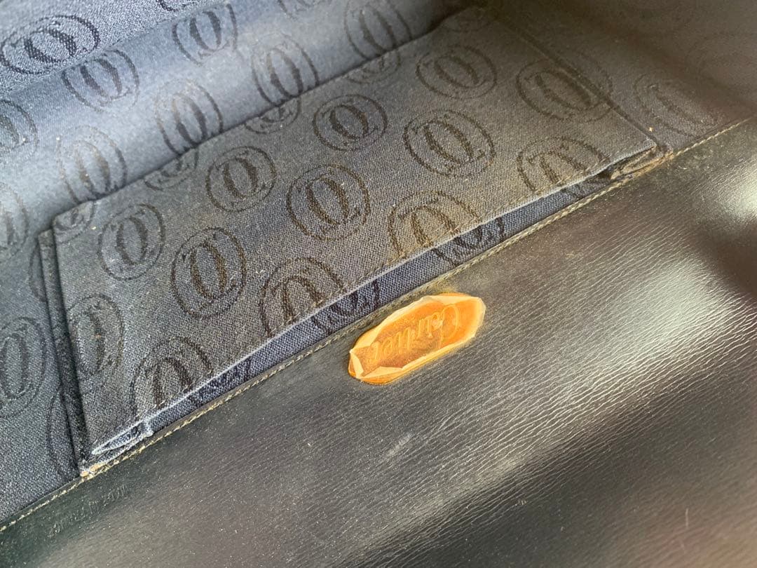 Cartier 　サファイアライン　フラップバッグ　クラッチ　チェーンショルダー