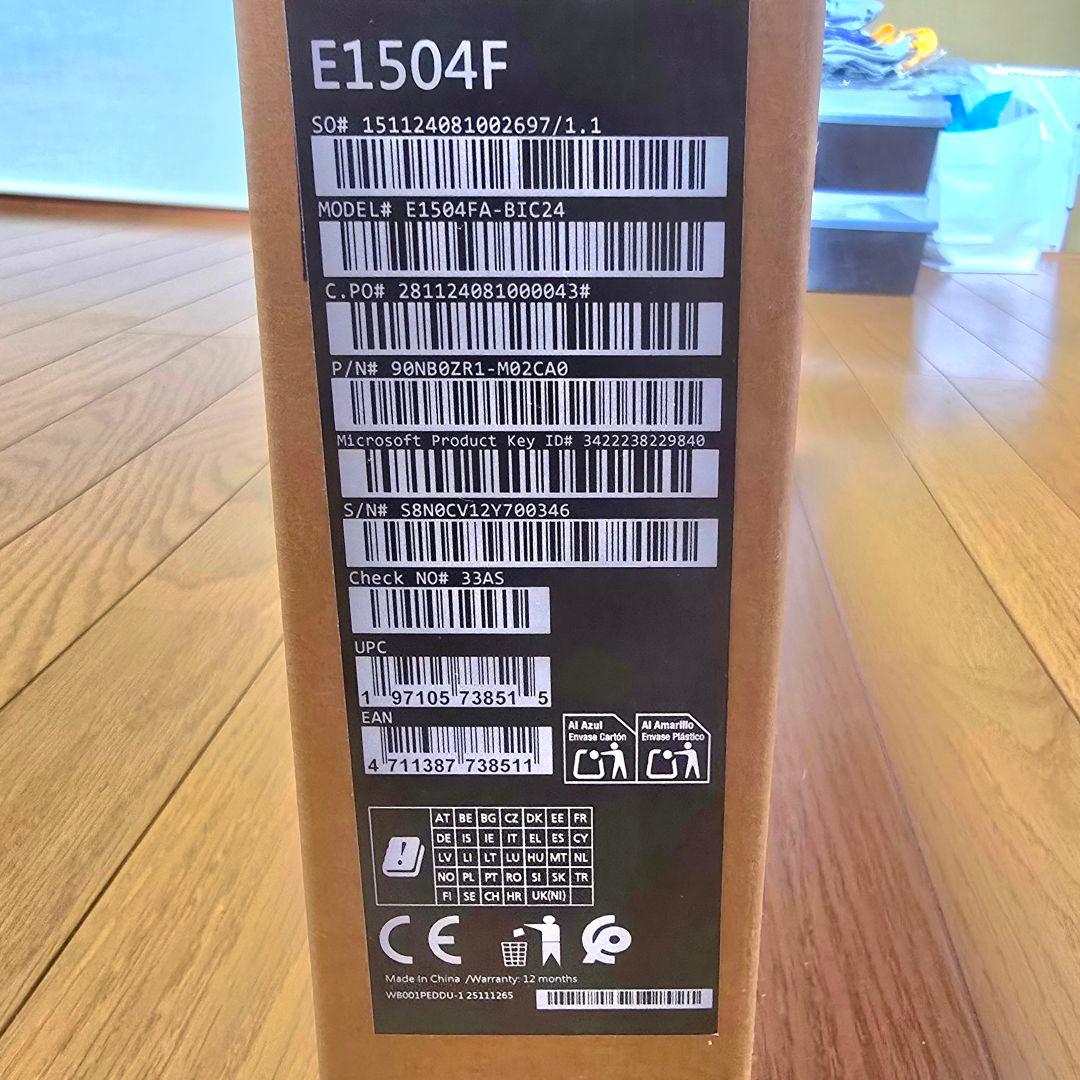 【未開封】ASUS Vivobook E1504F 有機EL Office