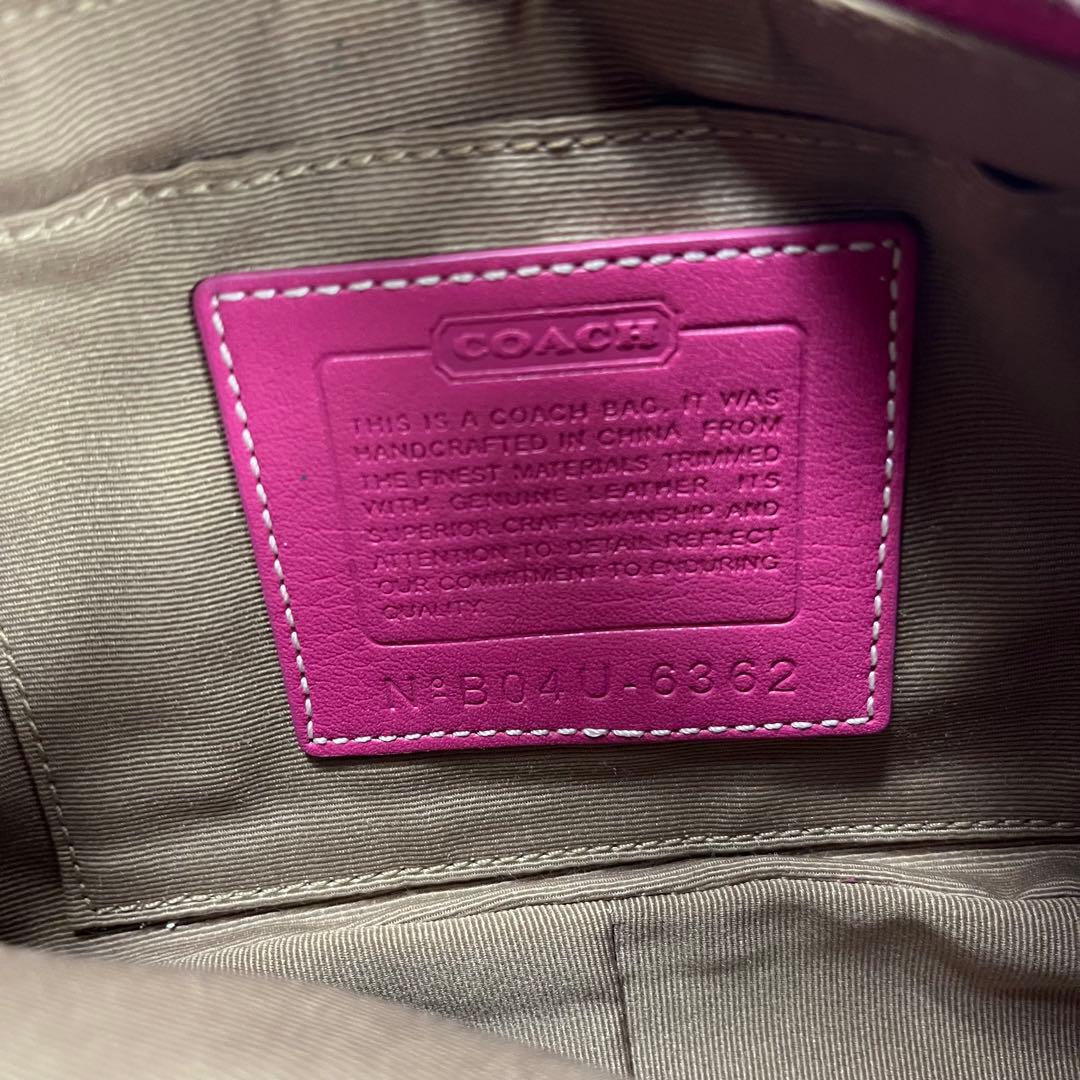 バッグ Coach Soho Pink Hand Bag Signature