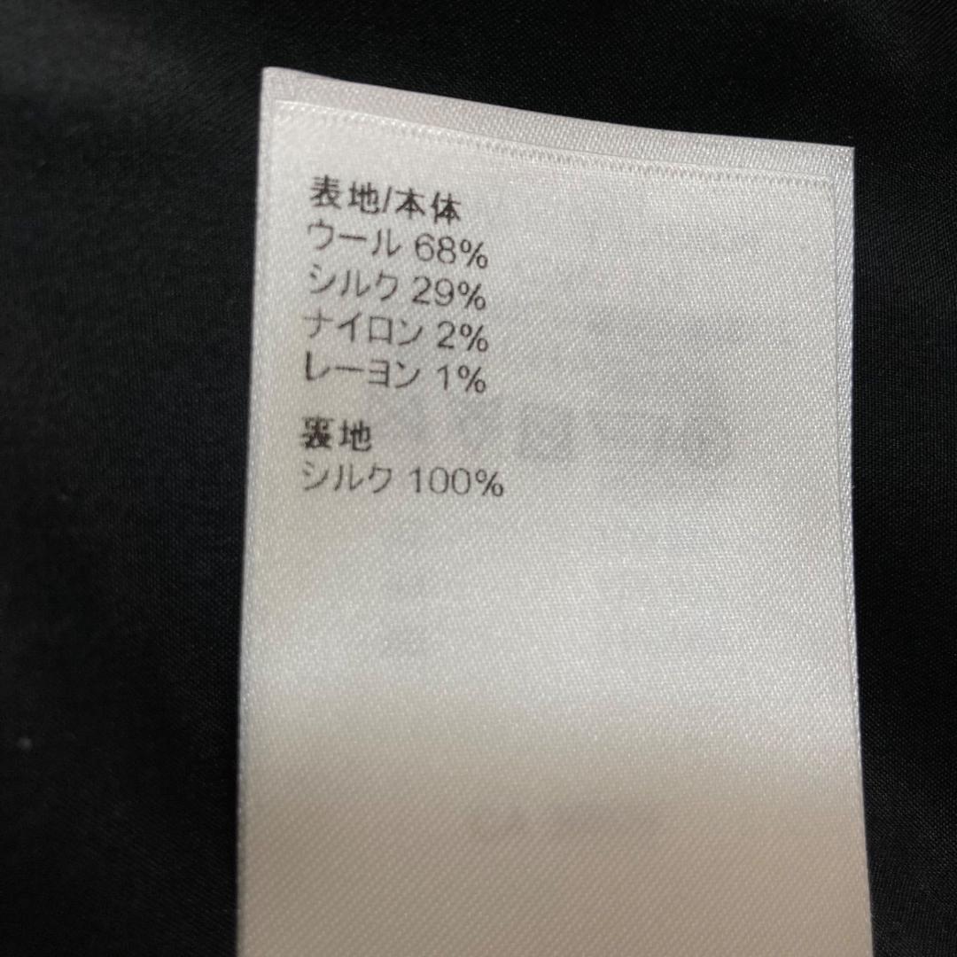 17442✨ルイヴィトン 金ボタン LVロゴ レース切替フレアワンピース ウール