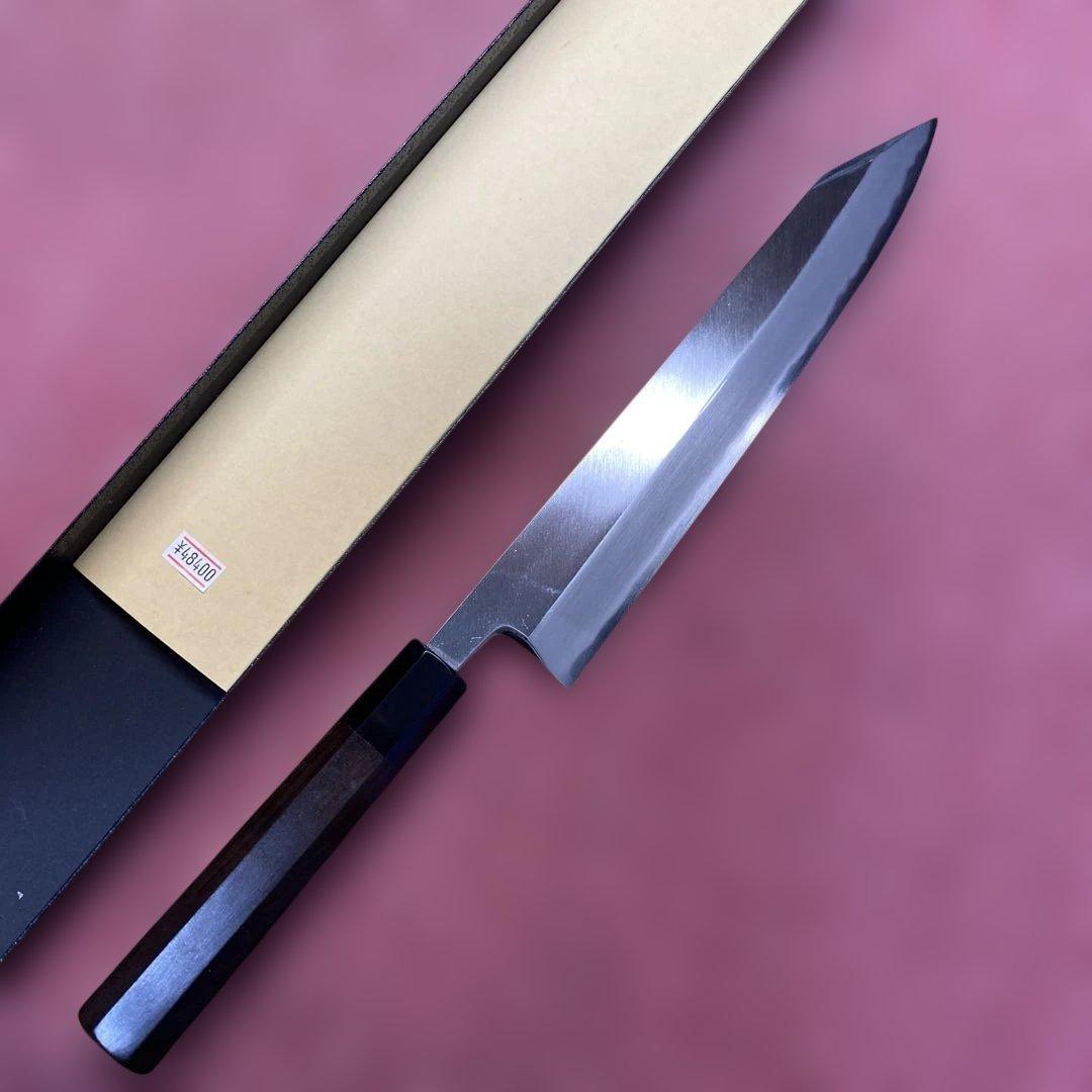 青二鋼　勘所切付型特製万能和包丁　240㎜ 8寸