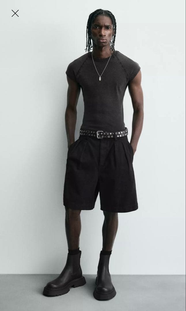 ZARA ボリュームチェルシーブーツ