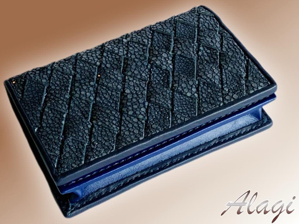 ☆まれ☆ガルーシャ　名刺入れ　イントレチャート加工　2点セット