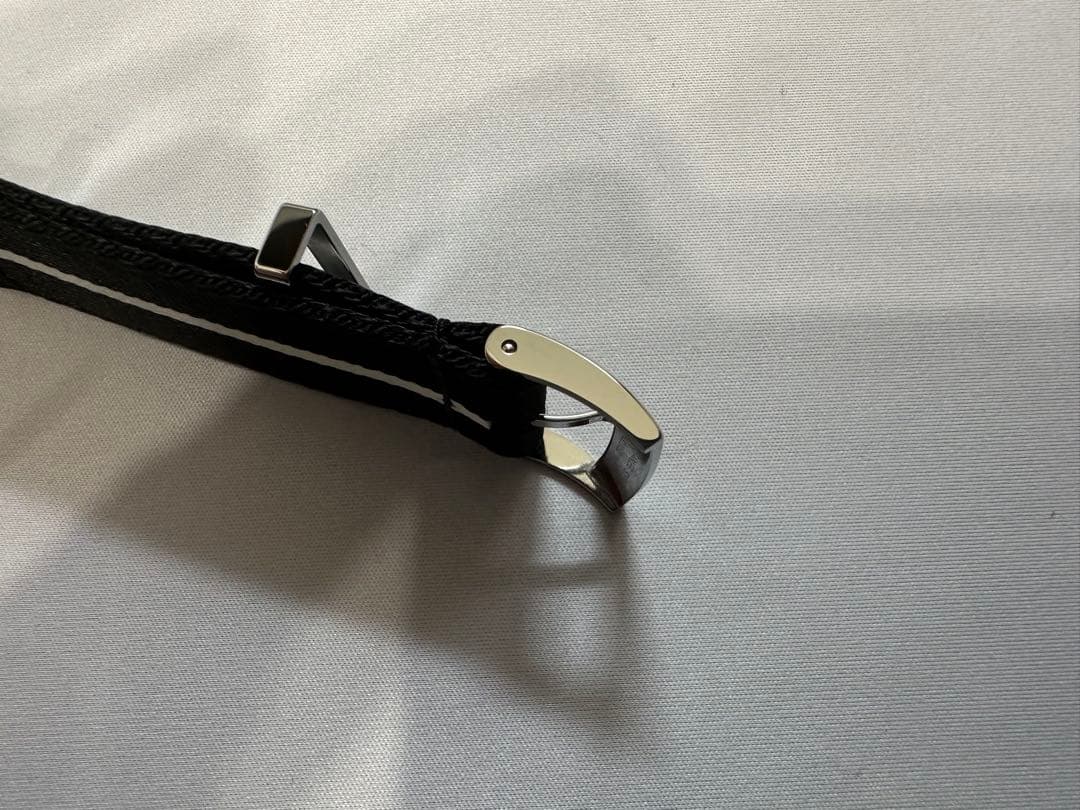 【純正品】オメガ OMEGA NATOストラップ ブラック＆ホワイト