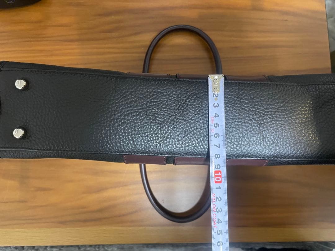 COACH ビジネスバッグ ブラック/ブラウン レザー