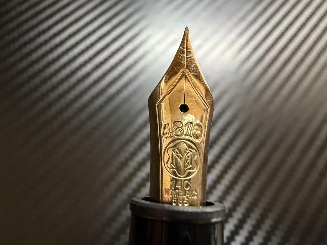 美品 モンブラン 146 14C 全金 F 細字 万年筆 中東向け