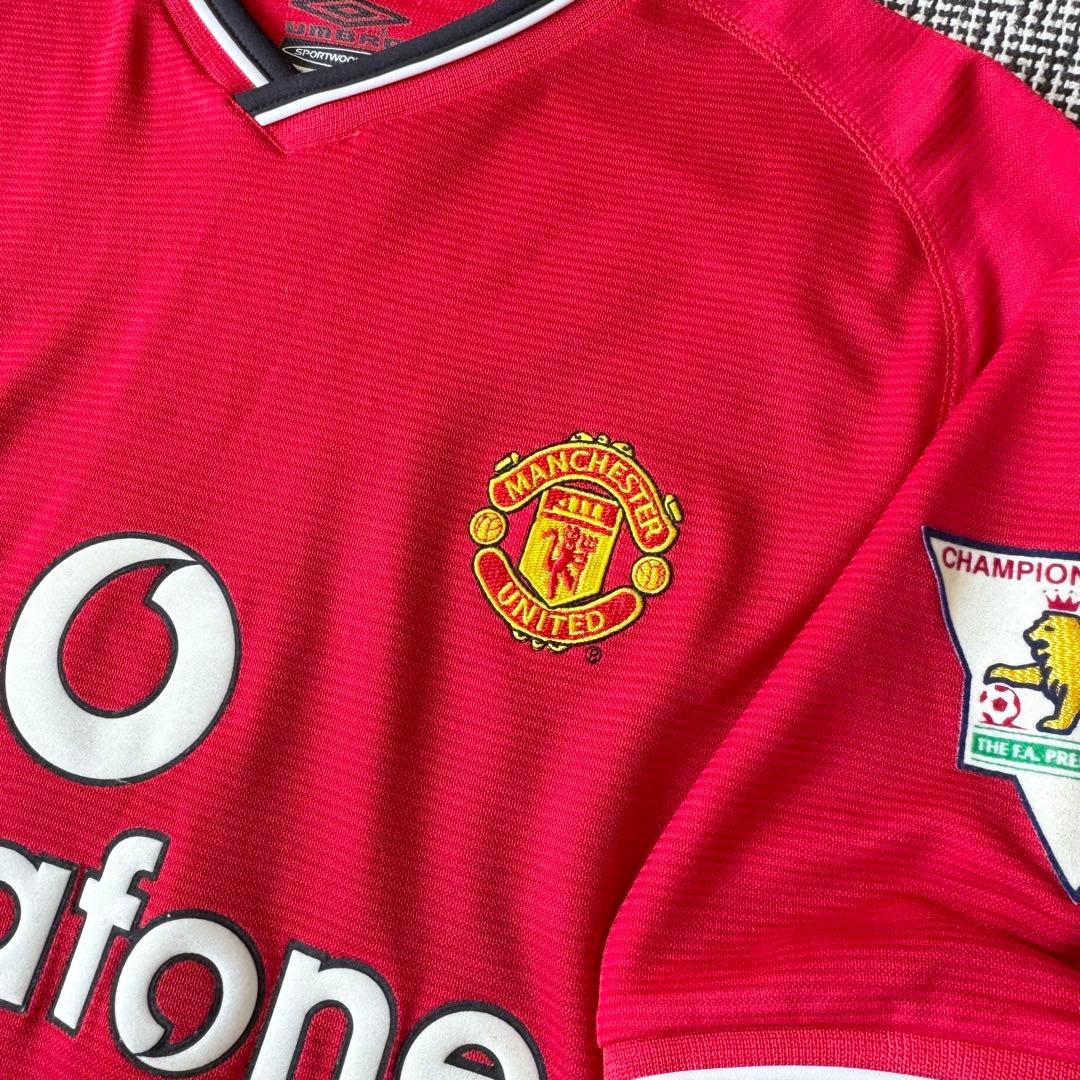 【プレミア優勝パッチ付き】D・ベッカム ＃７ マンチェスター・U ００／０１