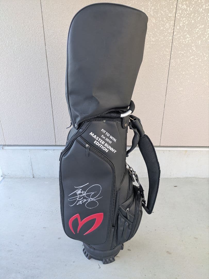 マスターバーニー キャディバッグ ブラック 9インチ 原英莉花プロ サイン入り