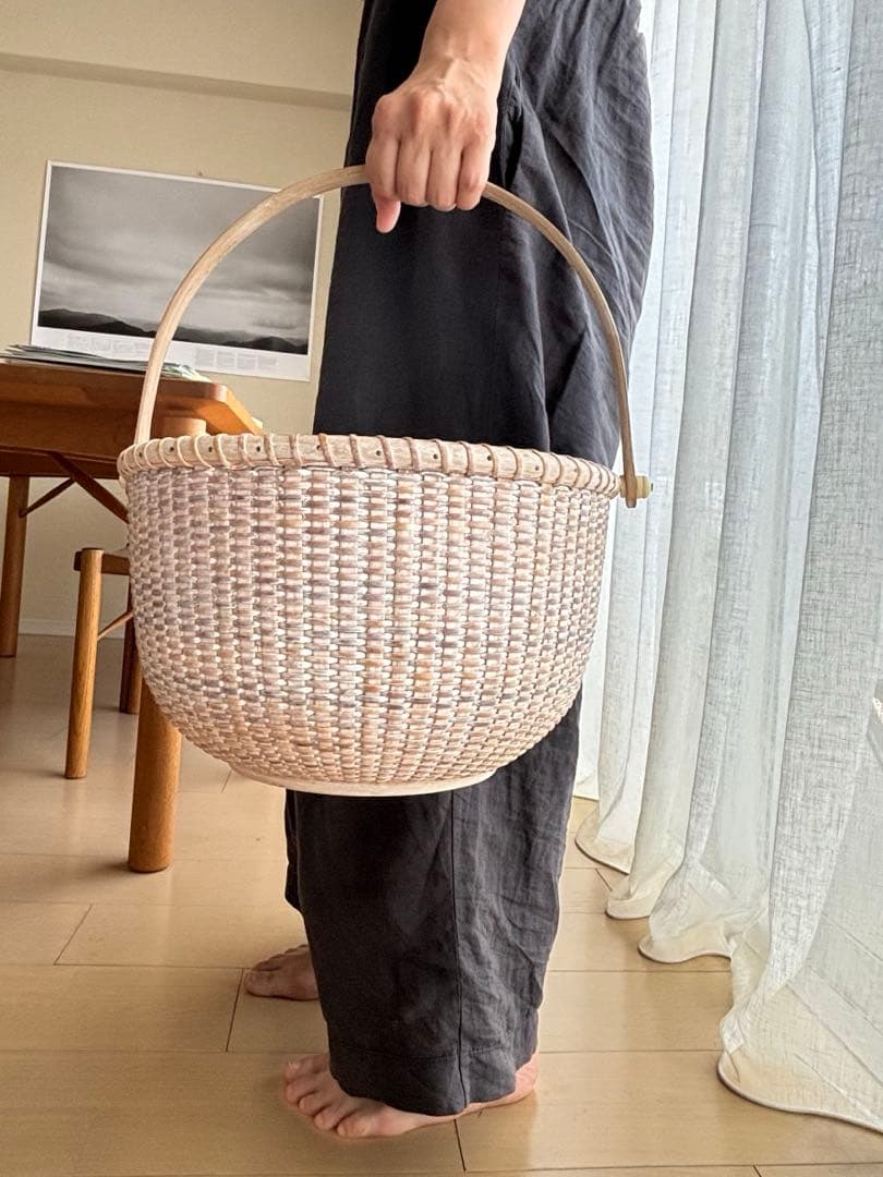michikoナンタケットバスケット丸型 サイズ・特大