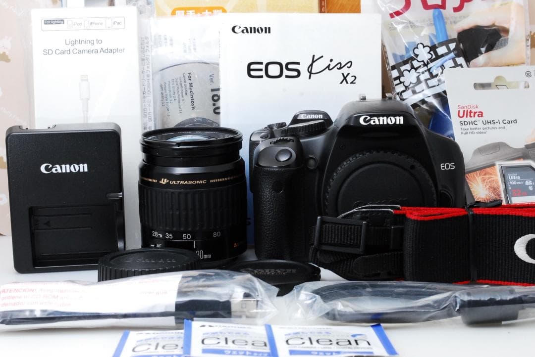 備品多数❤️ショット極少3298回❤️Canon eos Kiss X2❤️スマホ転送