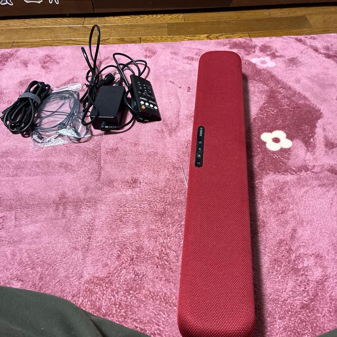 や*ち様 赤 サウンドバー スピーカー 本体