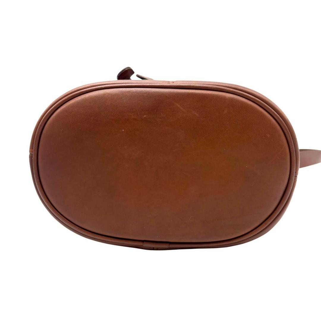 old coach オールドコーチ ショルダーバッグ 巾着型 レザー　ブラウン