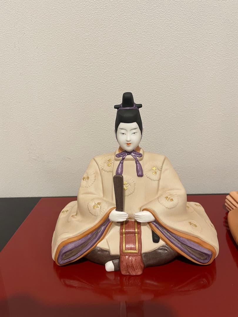 【レア】のりたけ謹製　陶器びな　雛人形　お内裏様　お雛様　ビンテージ