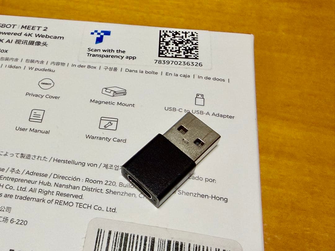 ほぼ新品 OBSBOT MEET 2 4K スペースグレー