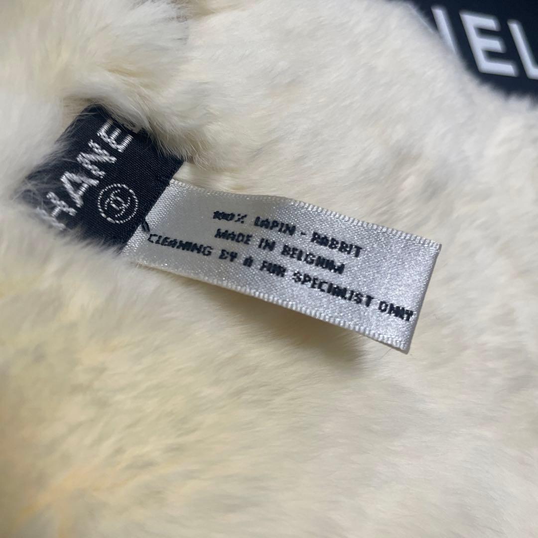 vintageCHANEL ラビットファー　ネックウォーマー　マフラー