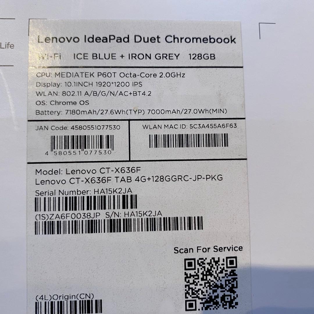 Chromebook本体 pixel  Lenovo IdeaPad Duet Chromebook