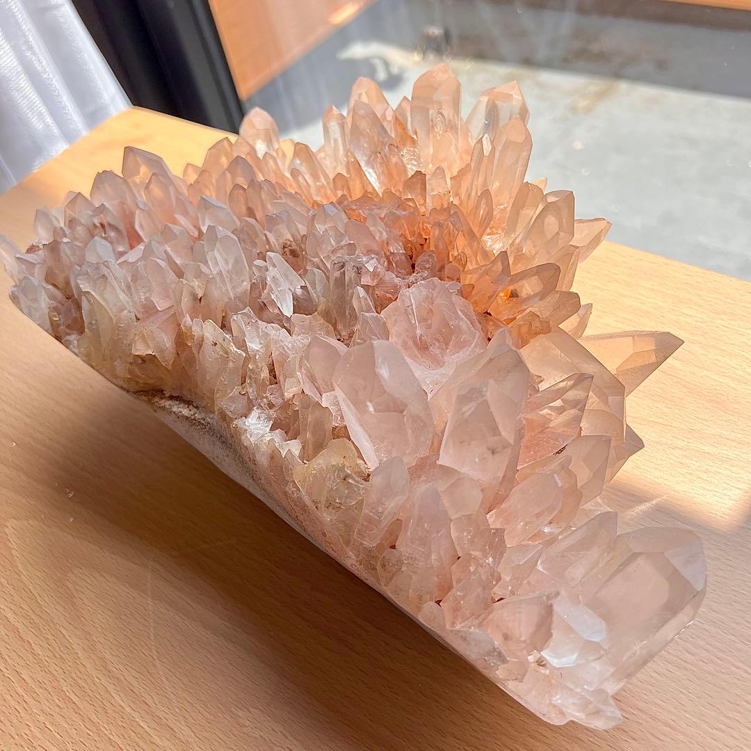 極上　ヒマラヤ　マニカラン　特大ピンククォーツクラスター　2