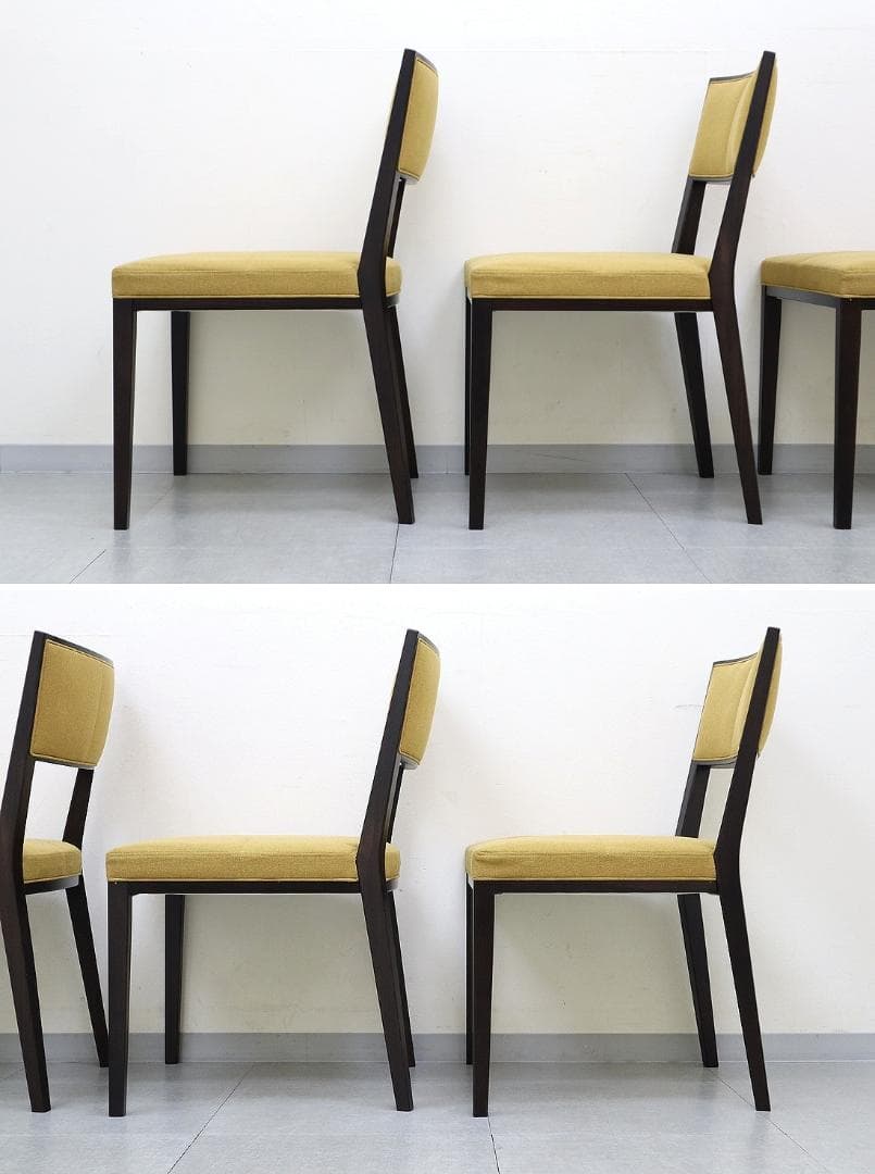 B④4脚セット 美品 TIME&STYLE ダイニングチェア 椅子 旭川家具