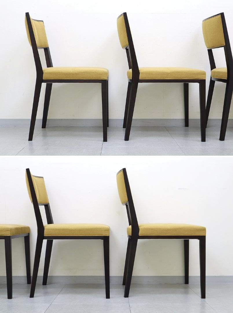 B④4脚セット 美品 TIME&STYLE ダイニングチェア 椅子 旭川家具