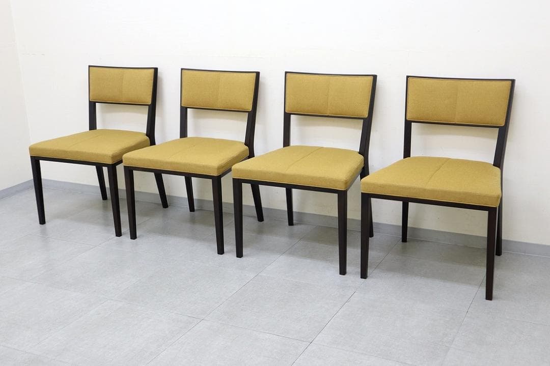 B④4脚セット 美品 TIME&STYLE ダイニングチェア 椅子 旭川家具