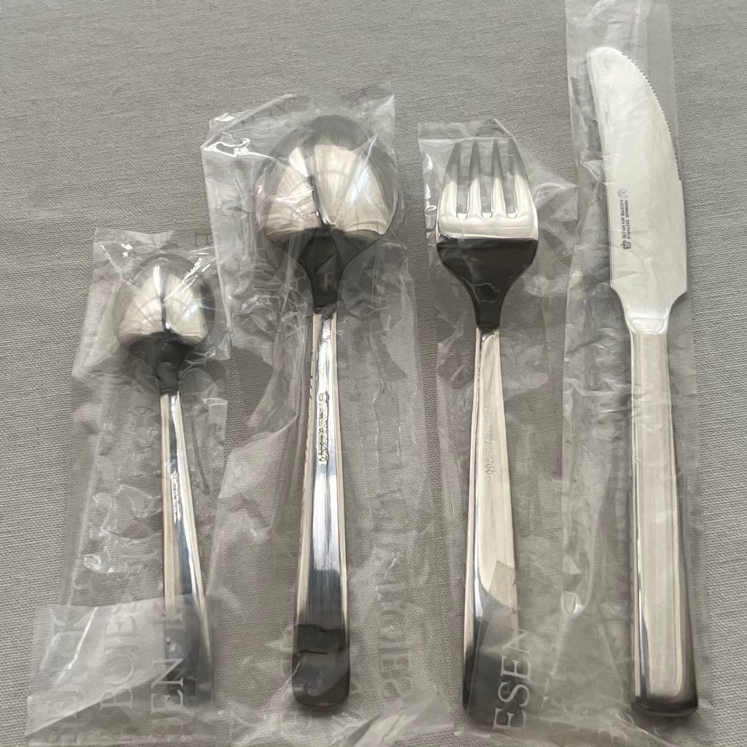 カイボイスン ディナーカトラリー セット ロゴ刻印 ミラー 21本 スプーン