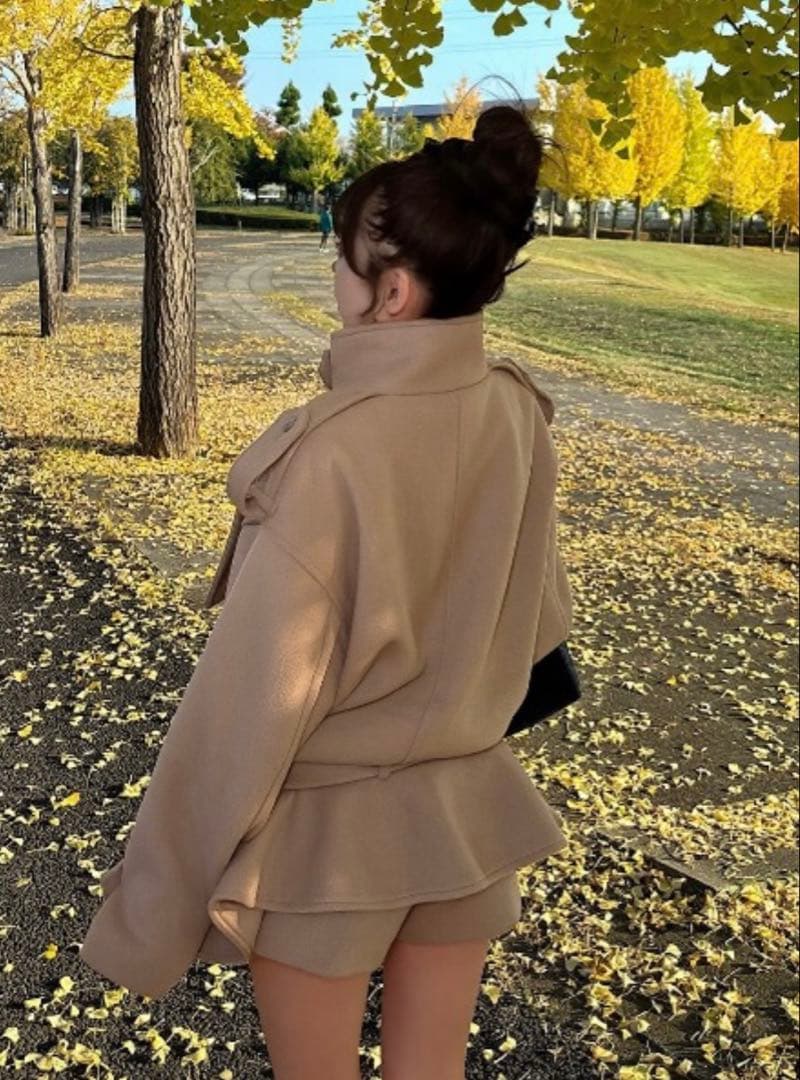 ダーリッチ ドロップショルダージャケットコート