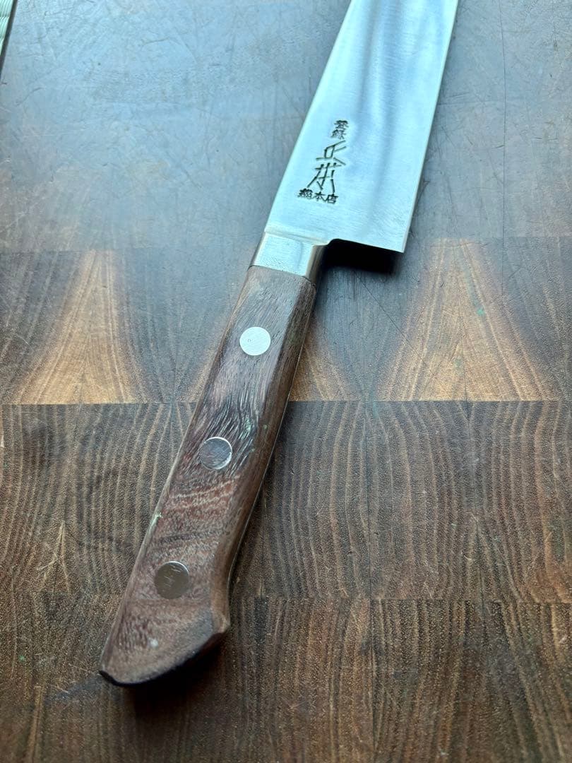 正本総本店　最上　筋引　270mm 9寸　包丁　高級炭素鋼　洋包丁　スライサー