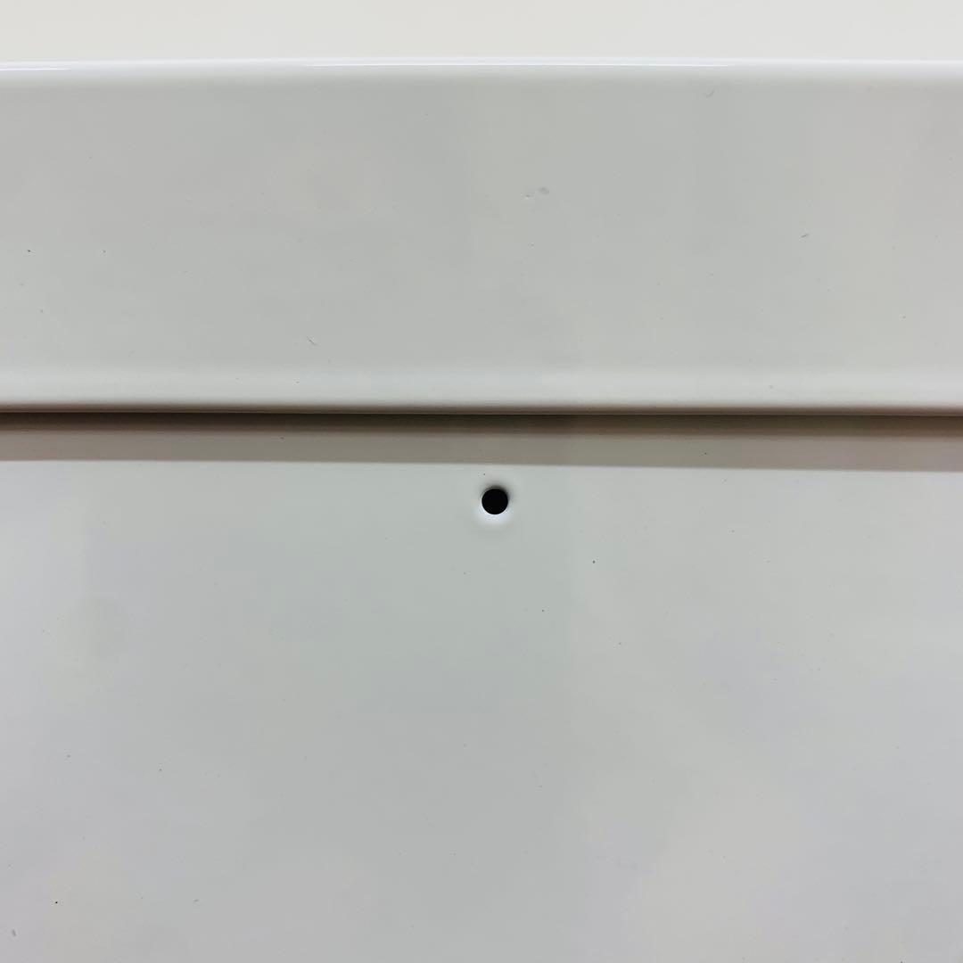 スリムダストボックス　おしゃれ　二段式ホワイトごみ箱 分別用バスケット付き