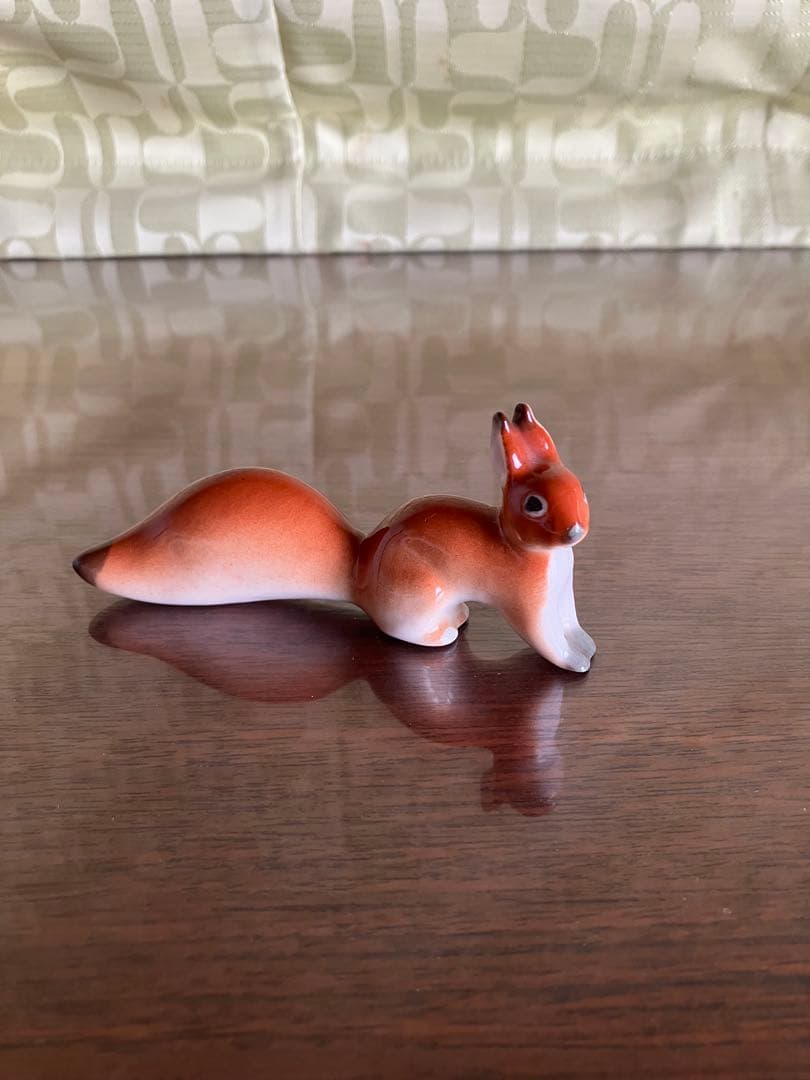ロモノーソフ　フィギュリン　フィギュア　リス　Made in USSR