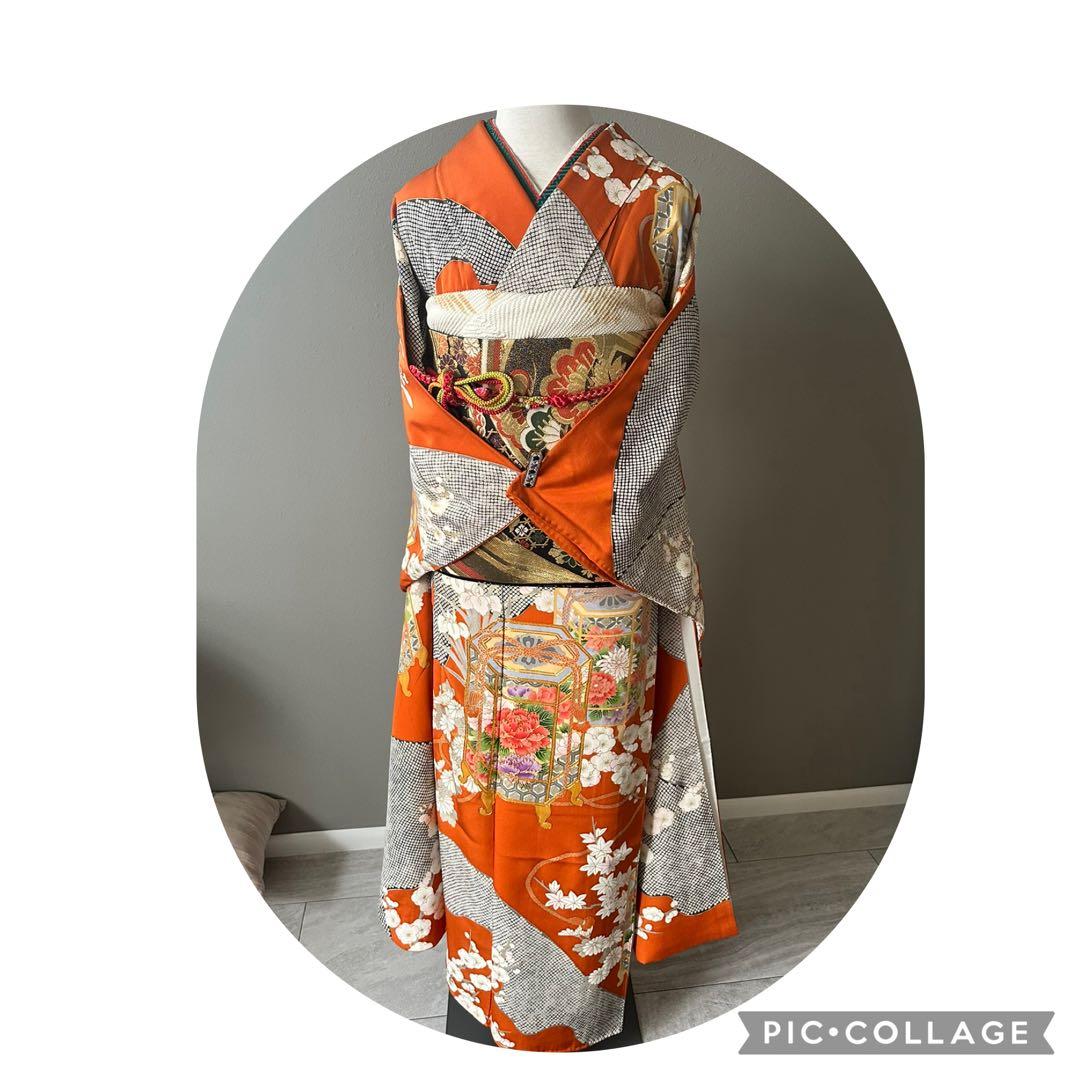 可愛いお振袖　正絹