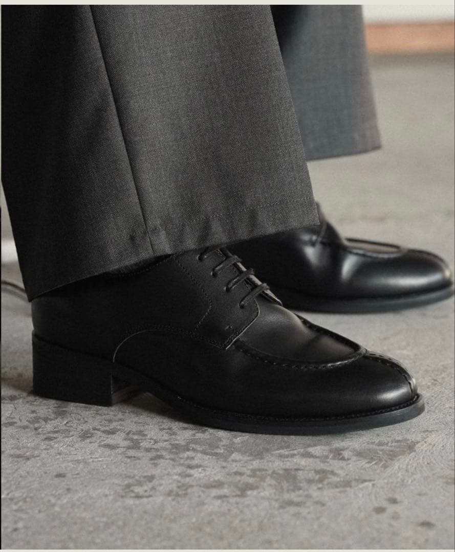 【shiun】 COW LEATHER U-TIP DERBY