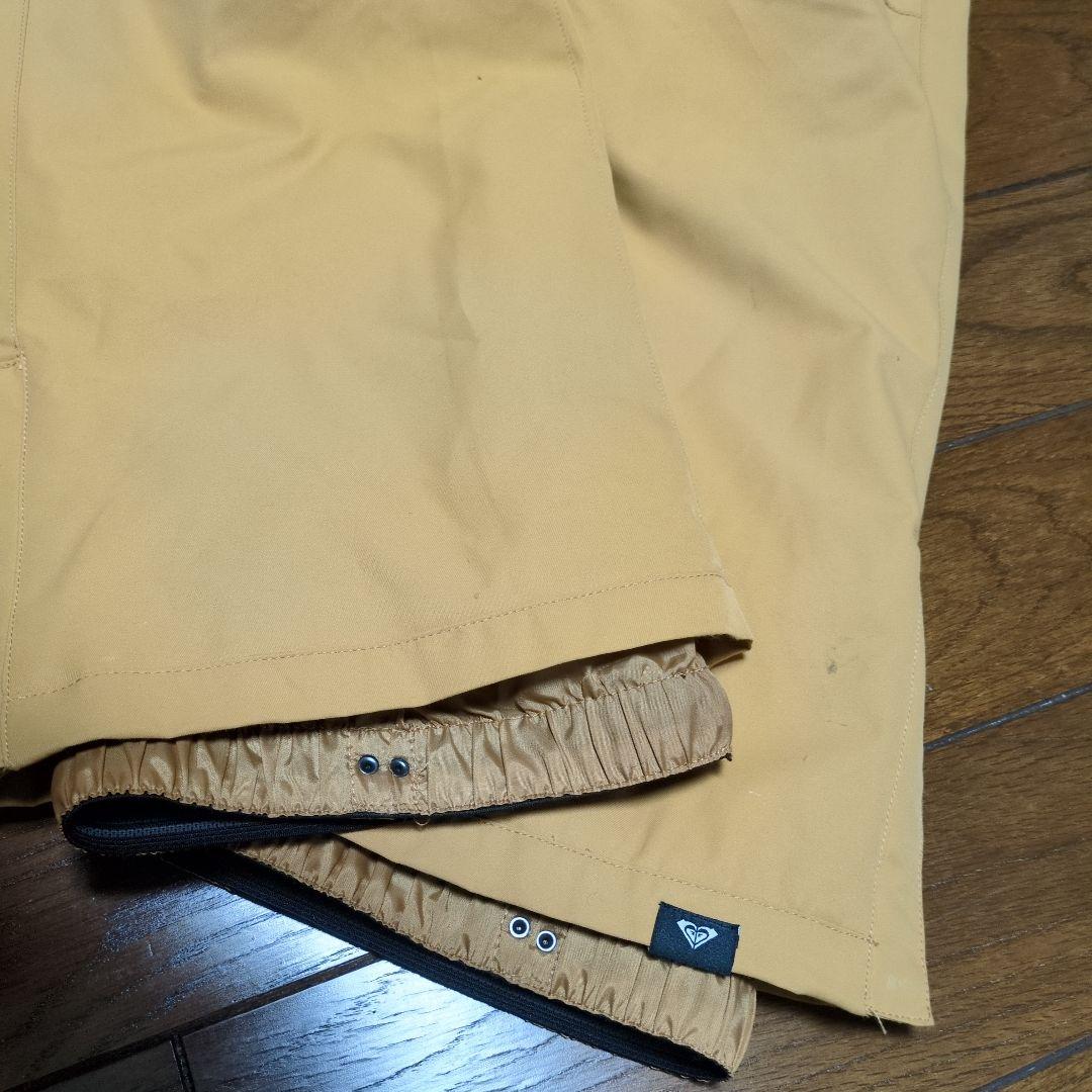 【美品】ROXY　スノボウェア　上下セット　総柄　小花柄　キャメルブラウン　Ｓ