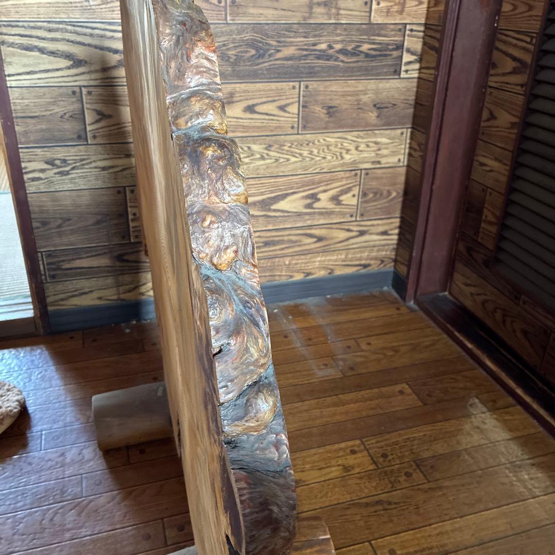 【used】　屋久杉　1枚板　置物　工芸品　衝立