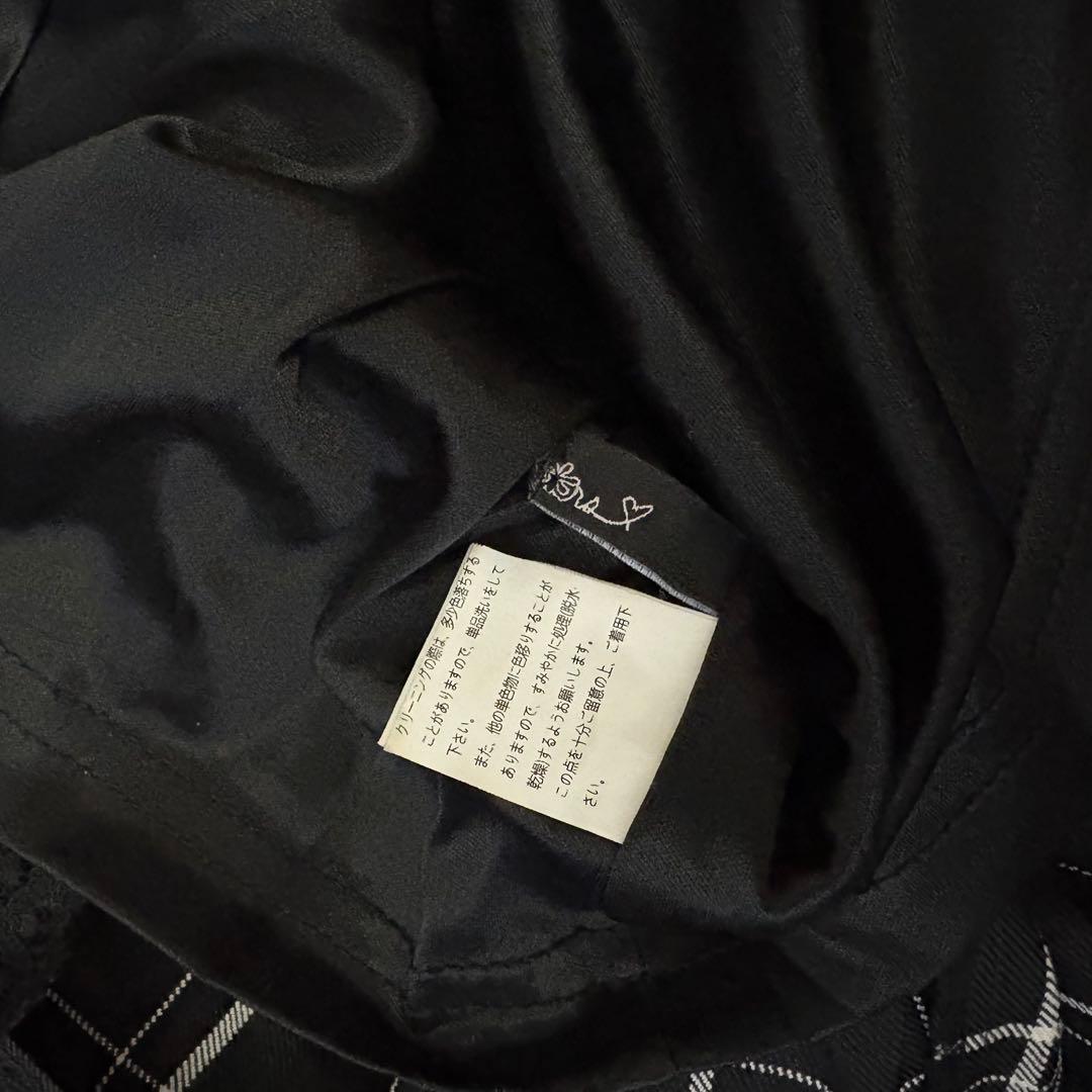 地雷 マーズ mars リボン ブラウス チェックスカパン セットアップ 十字架