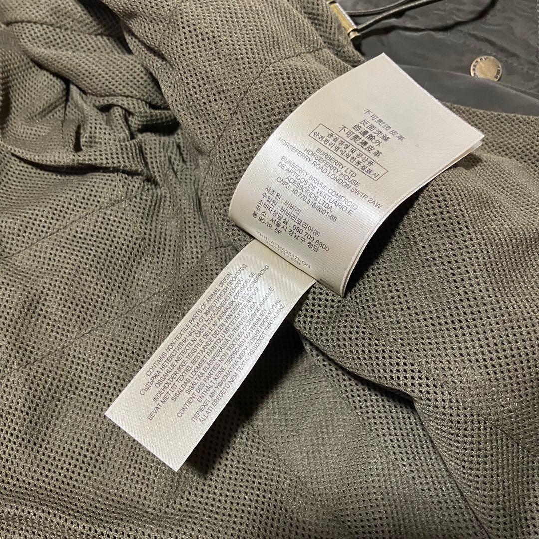 BURBERRY BRIT バーバリーブリット ナイロンコート カーキ