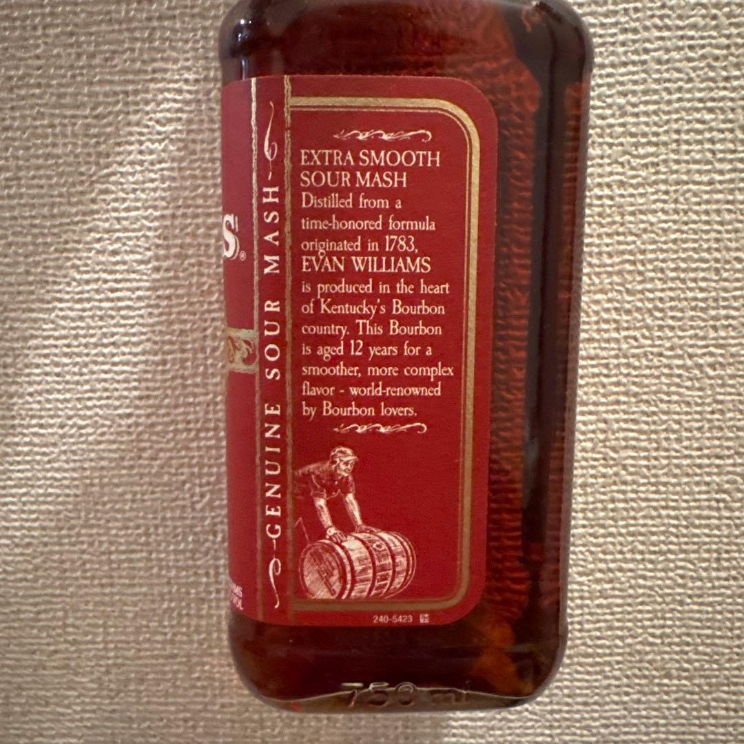 Evan Williams エヴァンウィリアムス12年　バーボンウイスキー　終売