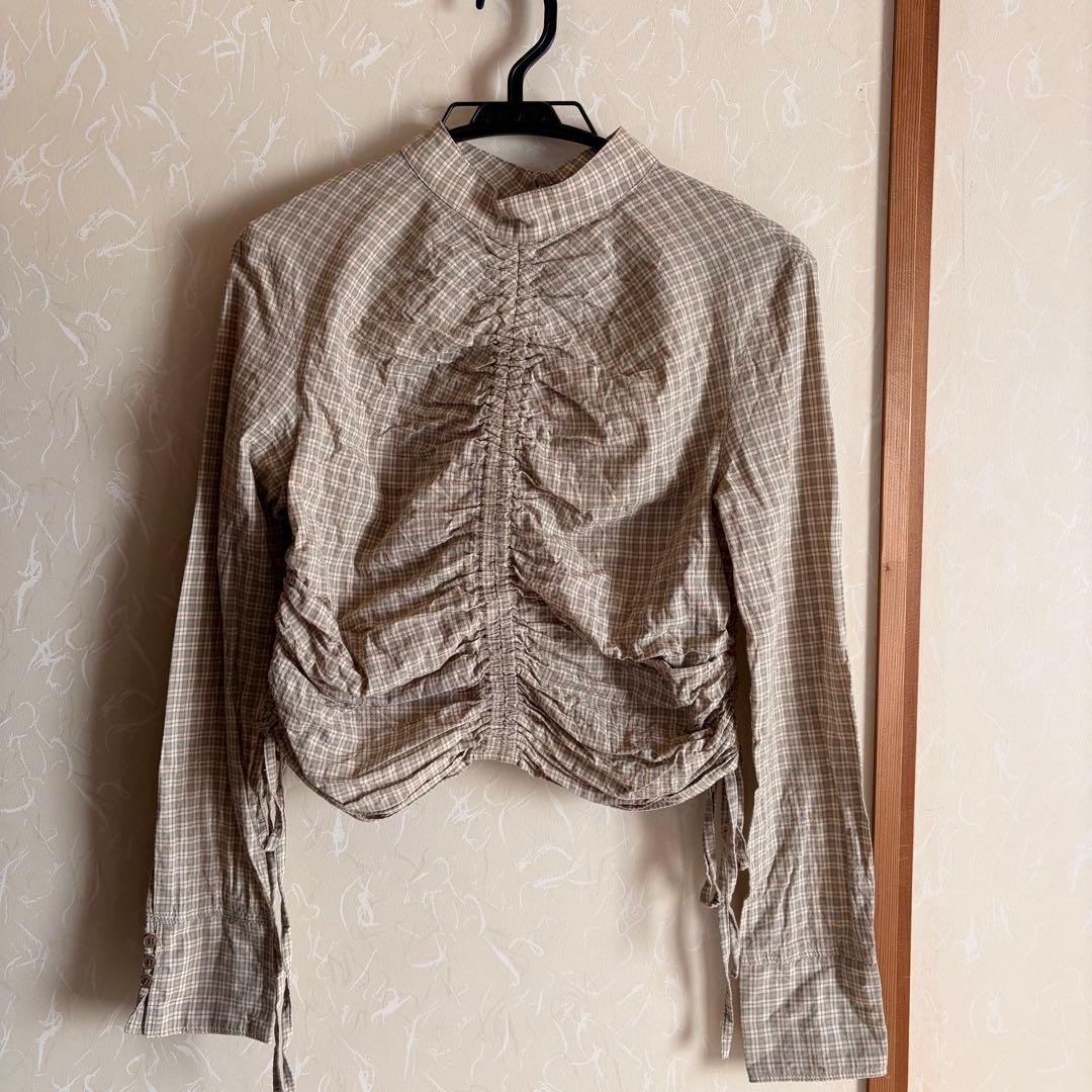 トップス TODAYFUL Checkgather Compact Blouse