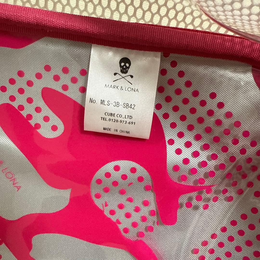 MARK & LONA ポーチ ピンク、シューズバッグ